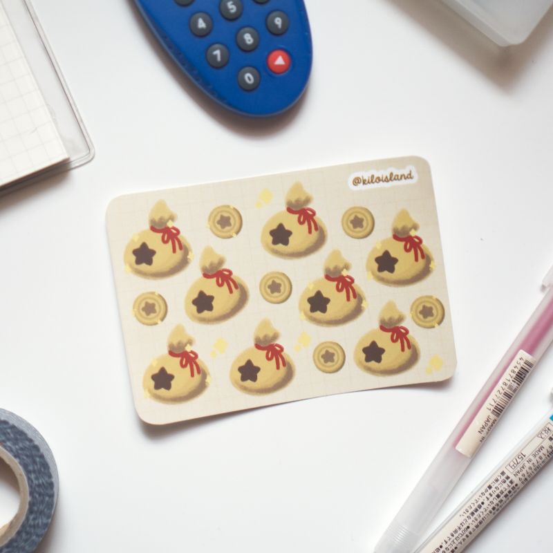 Got Some Bells Stickers // Stiker Animal Crossing Journaling