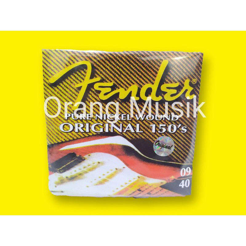 Senar Original Fender Elektrik 09 Pure Nickel Wound - Senar Gitar Fender Original Import