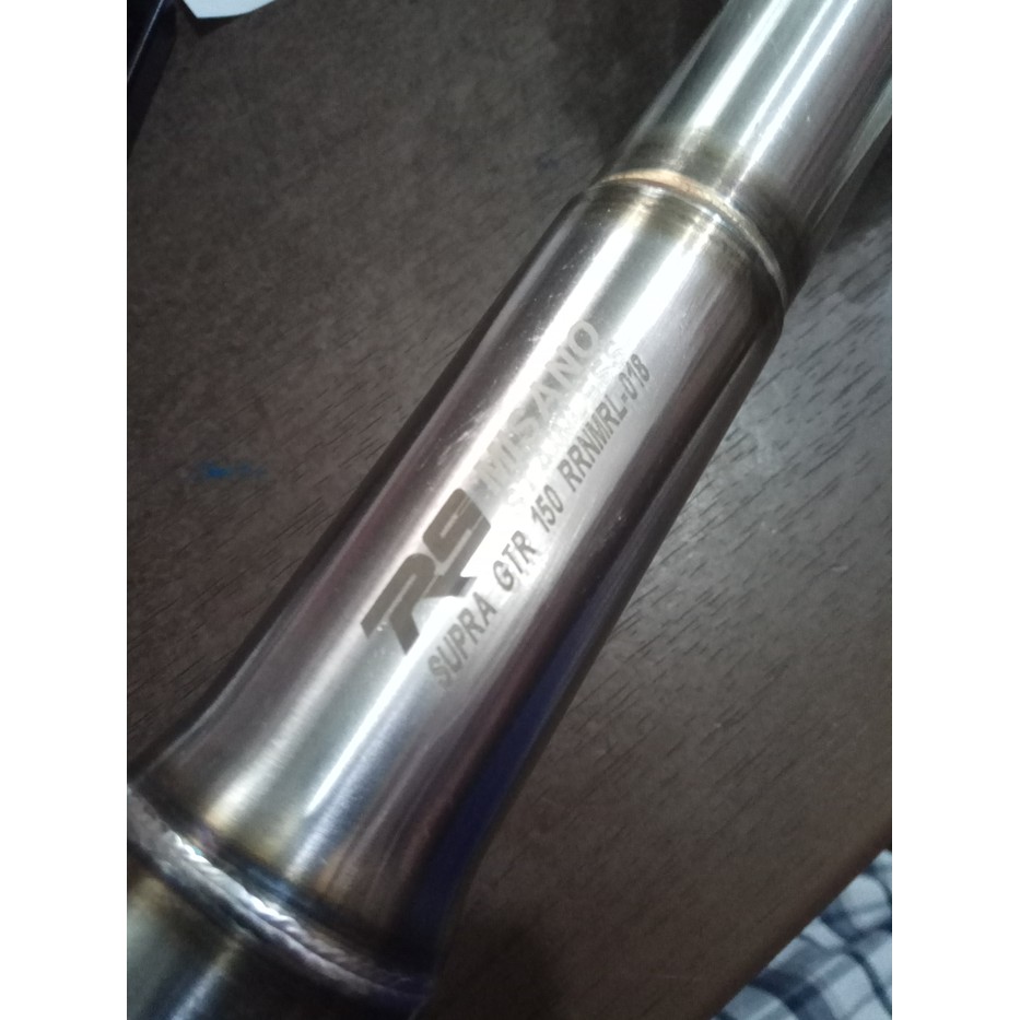 BARANG TERBAIK Knalpot racing R9 MISANO black Honda Supra GTR 150 Full system asli racing balapan st