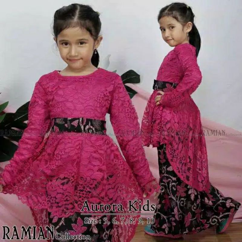 SETELAN KEBAYA ANAK AURORA / KEBAYA ANAK PINGUIN / KEBAYA ANAK SD / KEBAYA KARTINI