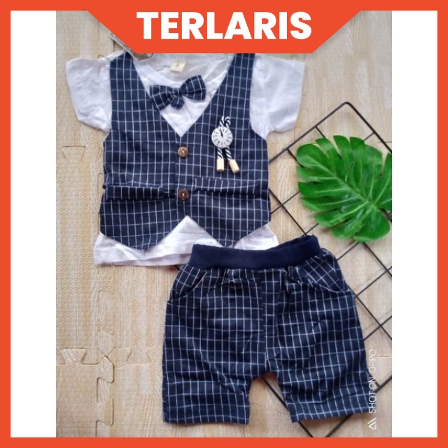 SETELAN TUXEDO ANAK COWOK IMPORT 0-4 TAHUN / SETELAN BAJU KONDANGAN PERGI JALAN ANAK LAKI LAKI TUXEDO DASI KUPU KUPU