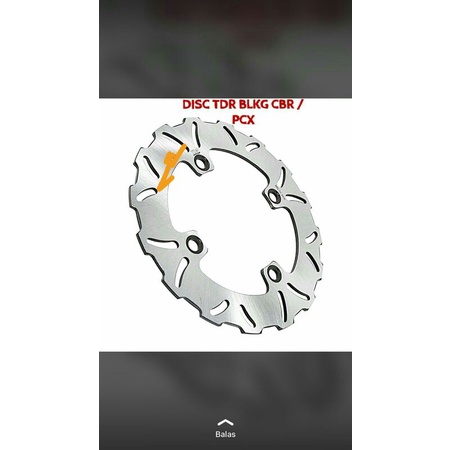 CAKRAM DISC BELAKANG VARIASI MEREK TDR GERIGI HONDA CBR 150