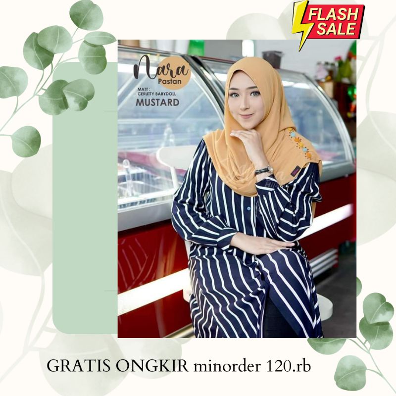 SALE 15% √ HIJAB INSTAN NARA ALFASA MATT CERUTY BABY DOLL || BISA COD ✅