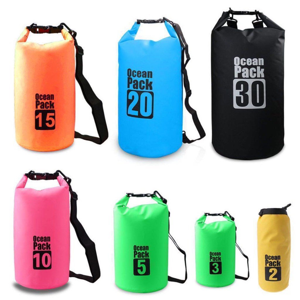 DRY BAG TAS ANTI AIR Camping Hiking Daki Gunung Laut Outdoor Ocean Pack 5L 10L 20L