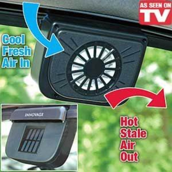 Auto Cool Solar Car Kipas Solar Ventilasi Panas Mobil Automatis Dingin