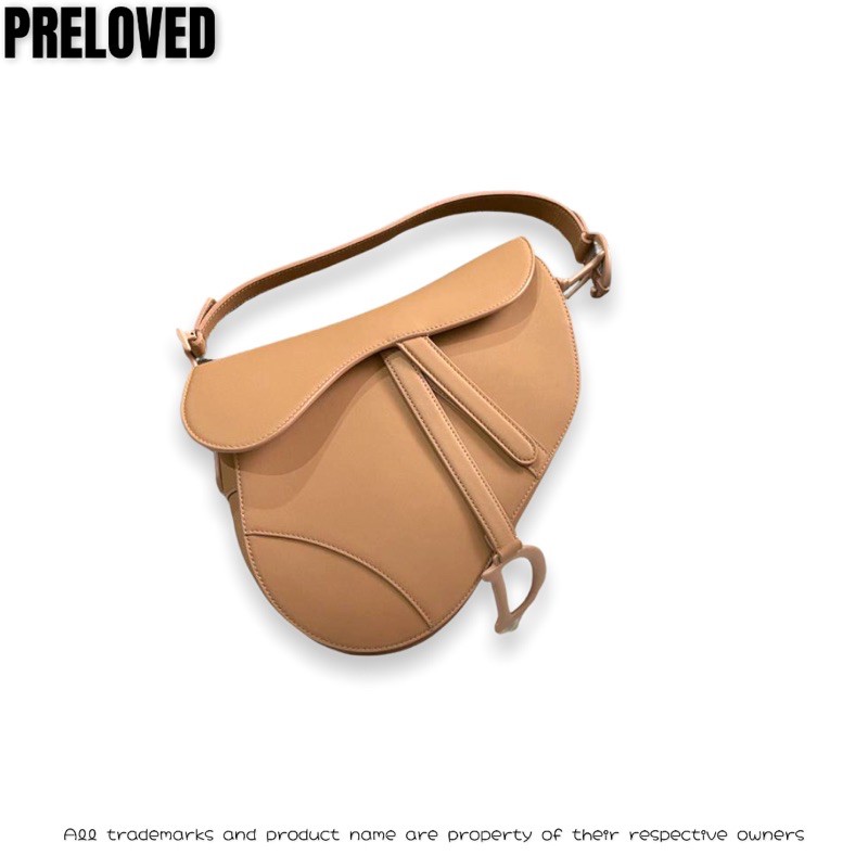 Pelunasan Preloved authentic Dior Saddle Medium Nude Matte