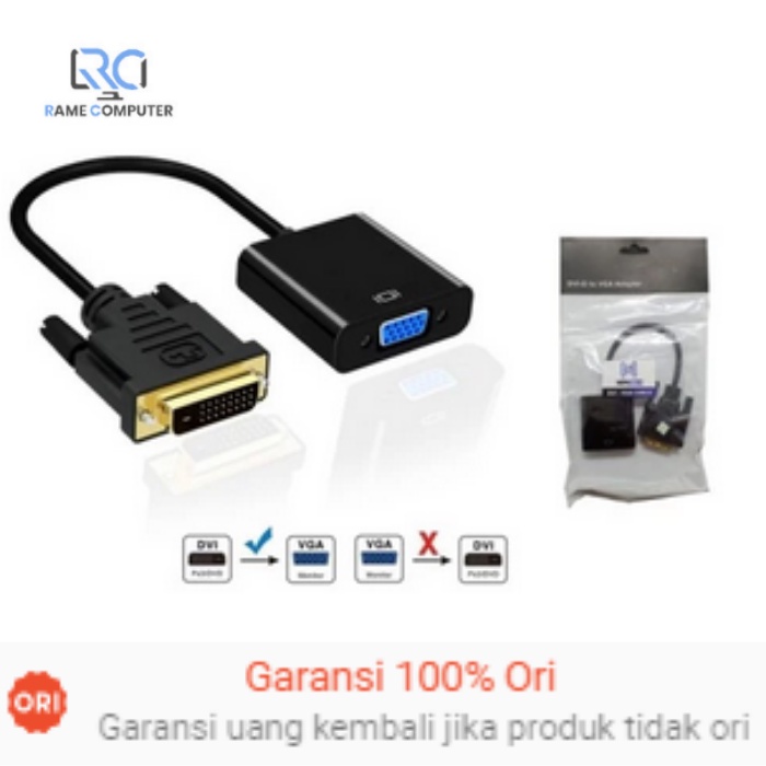 DVI-D 24+1 to VGA HDTV Converter Monitor Cable DVI TO VGA active /Dual Link Male To Vga Female