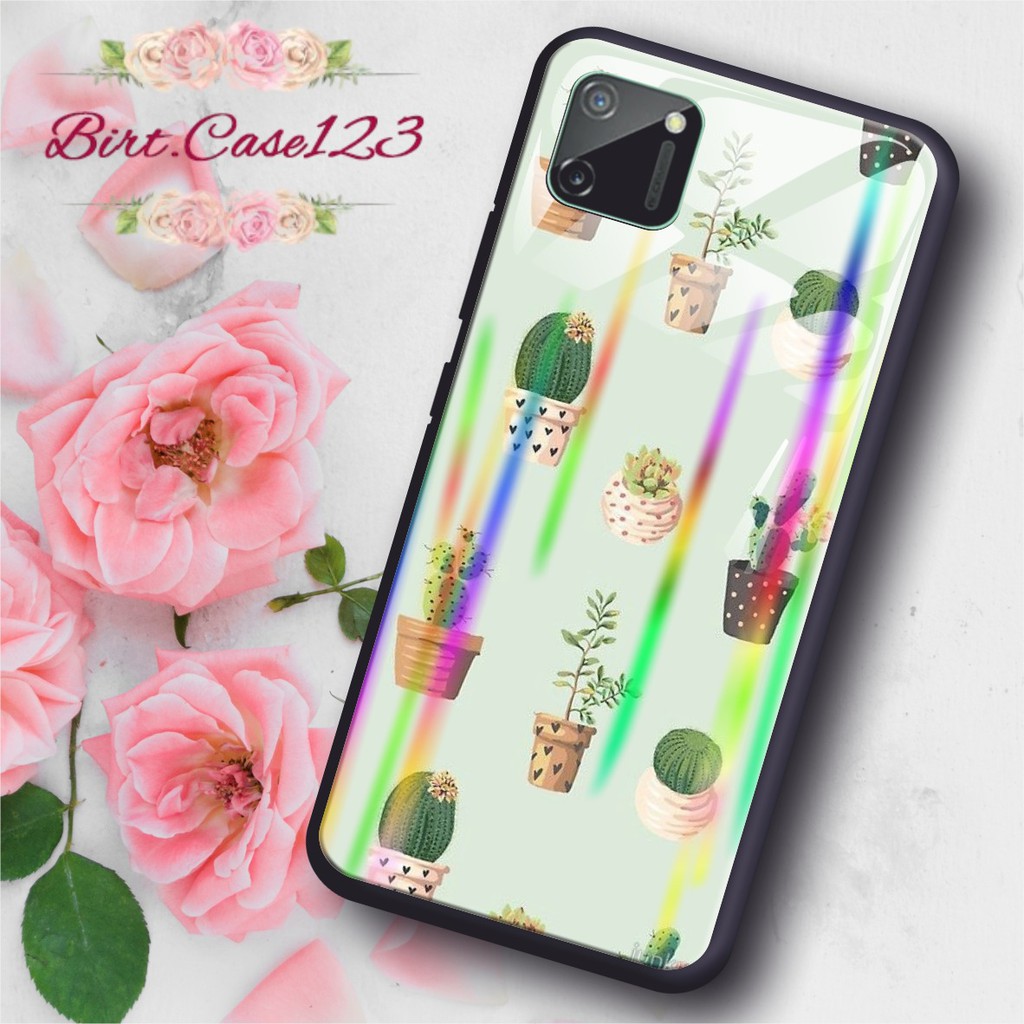 BC Case gambar KAKTUS back case glass aurora oppo a3s a31 a7 f9 a5s a71 a83 f1s f5 f7 a91 a92 a5 ETC