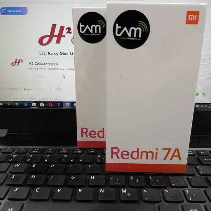 TERMURAH Xiaomi Redmi 7A RAM 2GB / ROM 16GB - Garansi Resmi TAM - Hitam READY STOCK