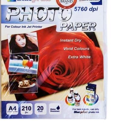 

► BLUEPRINT PHOTO PAPER / KERTAS FOTO A4-210 MAWAR MERAH ➺