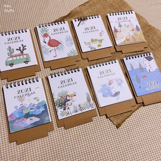 Mini Kalender Kertas 2022 Hiasan Meja Aesthetic Paper 