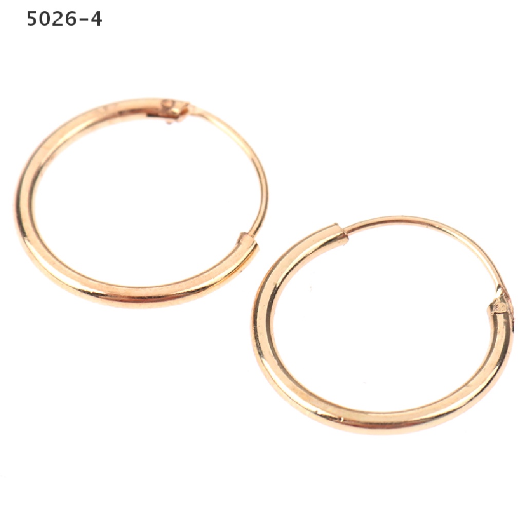 5026-4 3 Pair/Set Fashion Women Girl Simple Round Circle Small Ear Stud Earring  5026-4