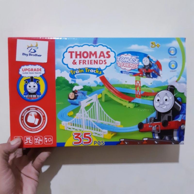 Mainan Kereta Thomas Roller Coaster Batre - Track Train Anak Edukatif