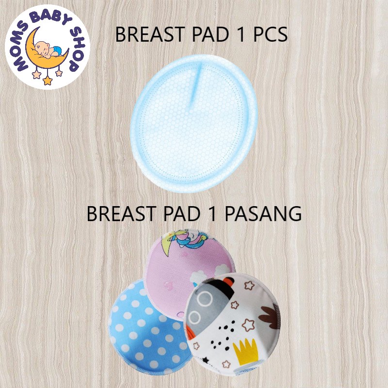 MOMS_ 1 PASANG BreastPad Washable / Disposable Softex Bisa Cuci Ulang Bresped Penadah Rembesan ASI