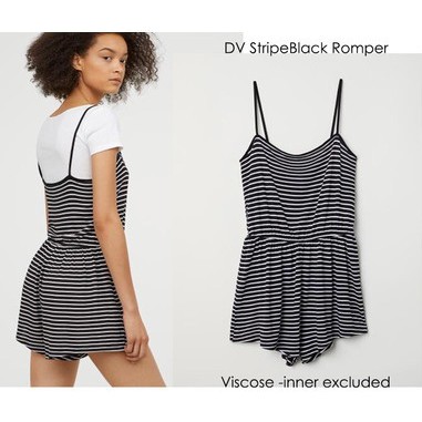 black romper h&m