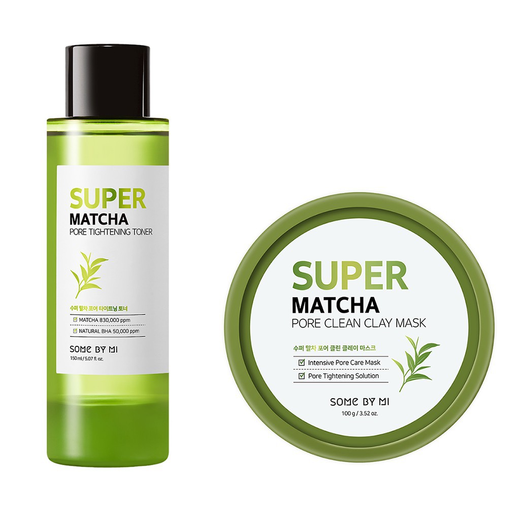 SOMEBYMI MATCHA TONER + MATCHA CLAY MASK