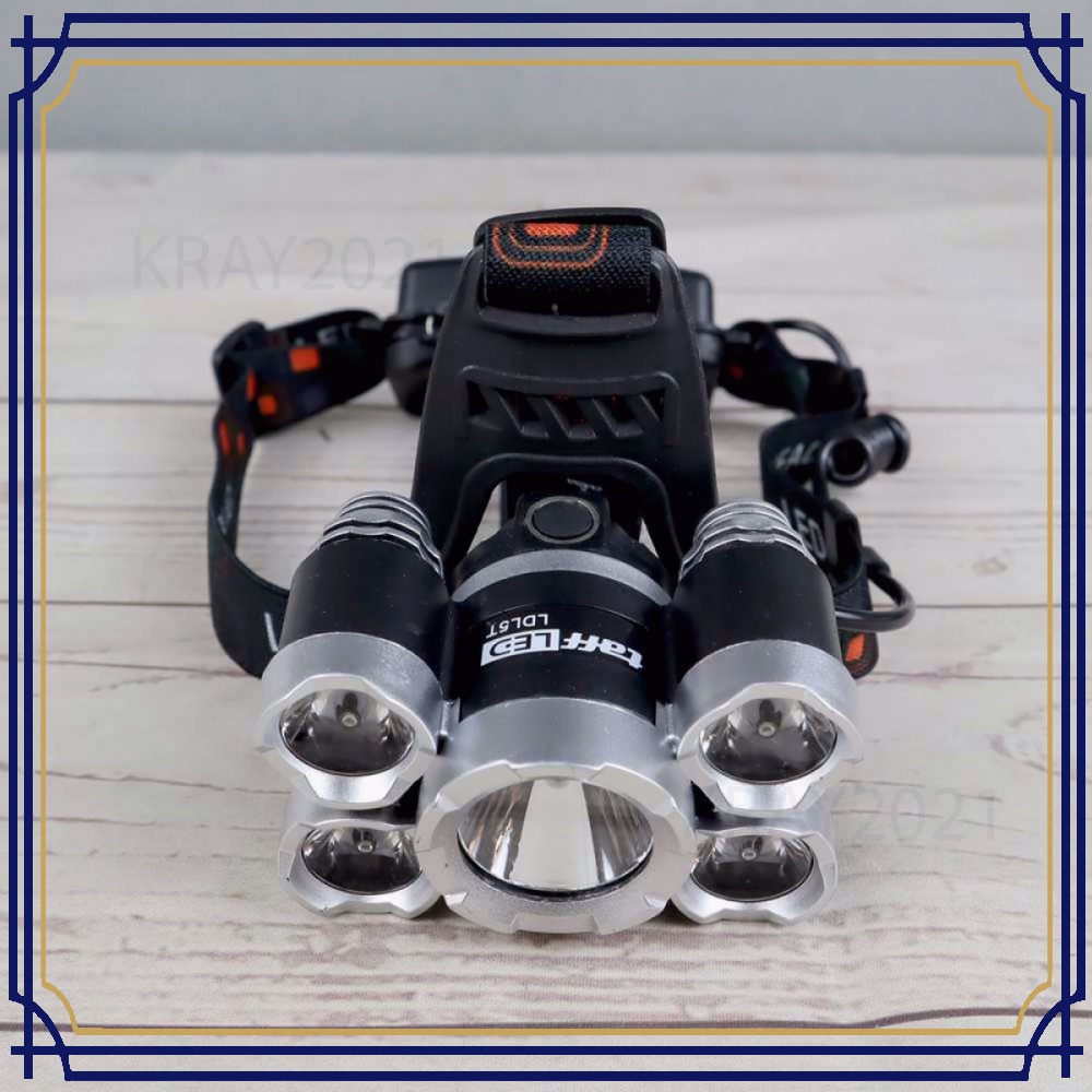 TaffLED Headlamp Cree XM-L 1T6+4XPE 1600 Lumens - LDL5T