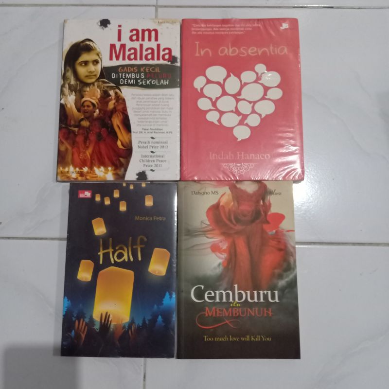 ( PROMO ) Obral paket murah ( isi 4 buku ) Novel remaja // fiksi // non fiksi // best seller // fantasi // romance // original // baru // new old stock-Paket 16