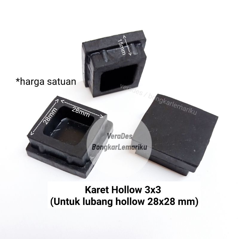 Karet Hollow 3x3 Kaki Kursi Meja Hollo Holo