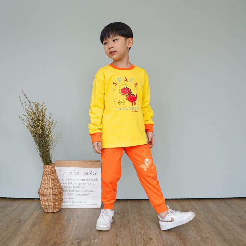 BAJU TIDUR PIYAMA ANAK DINO DAN UNICORN USIA 2-10 TAHUN