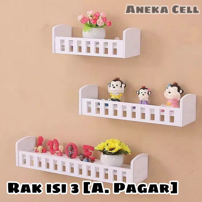 ISI 3 RAK Paket Rak Dinding Vintage Serbaguna Bahan WPC ISI 3 RAK Paket Rak Dinding Vintage Serbaguna Bahan WPC