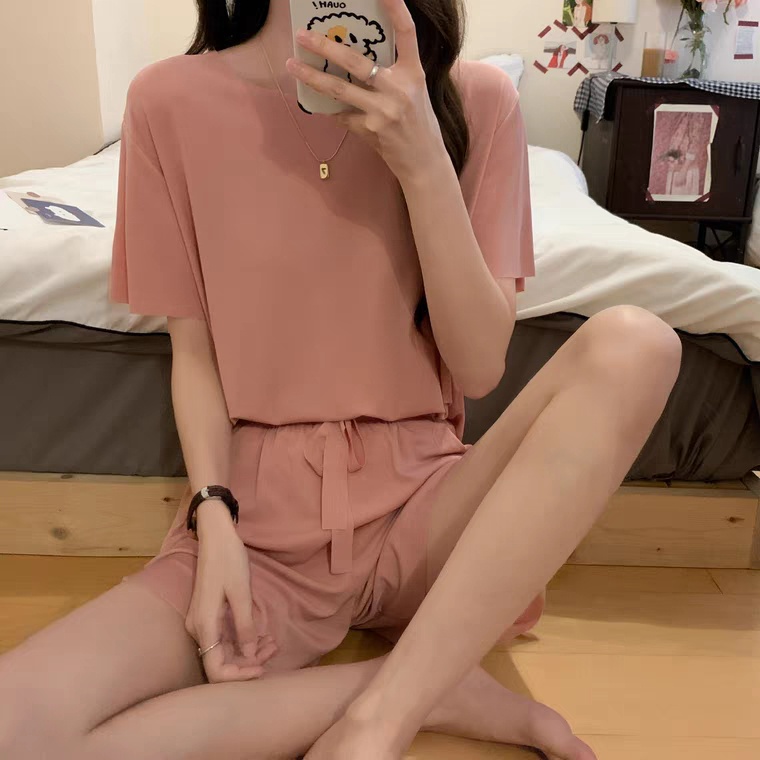 BAJU TIDUR WANITA PIYAMA WANITA PIYAMA PENDEK BAJU TIDUR PENDEK WANITA CELANA PENDEK WANITA PAKAIAN TIDUR PIYAMA BAJU TIDUR LENGAN PENDEK PIYAMA LENGAN PENDEK BAJU TIDUR WANITA POLOS PIYAMA CELANA PENDEK THARA SHORT SET-5
