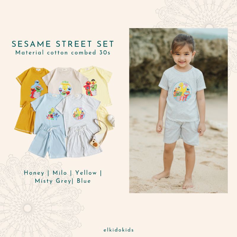 BEEBOO DESIGN | SESAME STREET ONESET | BAJU MAIN ANAK |