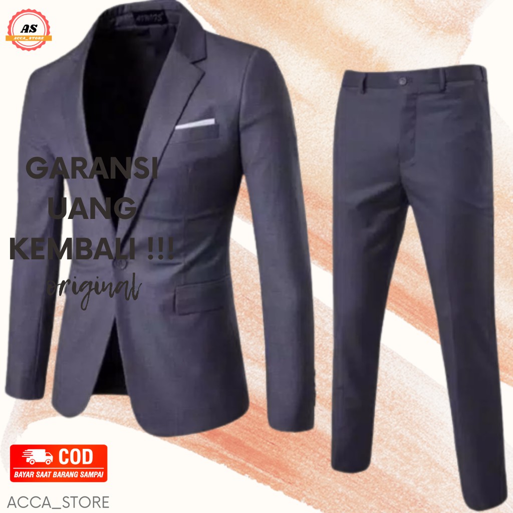 SETELAN BLAZER KERJA SETELAN JAS FORMAL PRIA