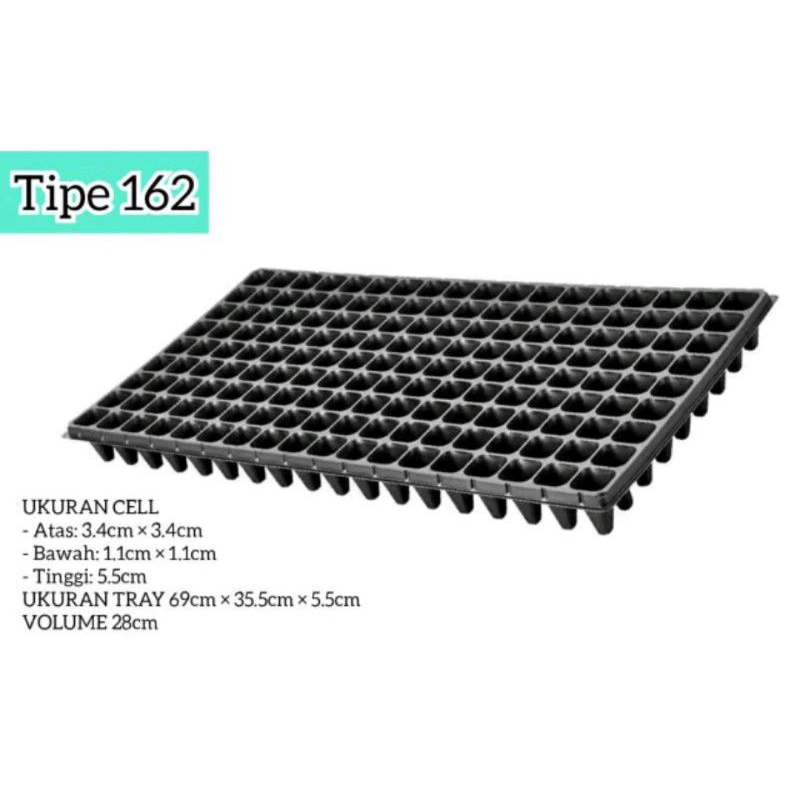 Paket 10 Biji pottray Uk 162 x 10 Biji Nampan Semai Pot Semai Tray Semai Tipe 162