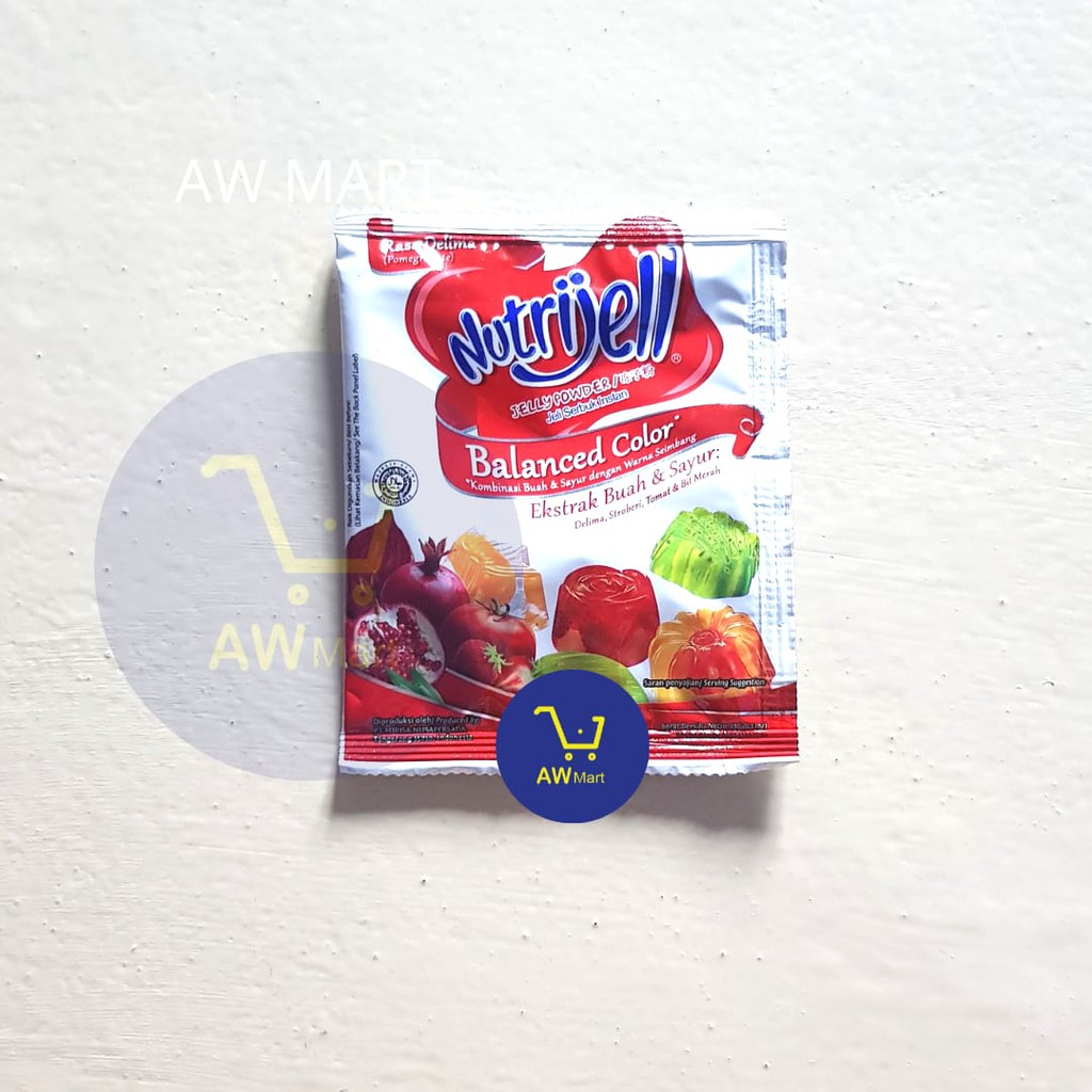 NUTRIJELL 10/15 GRAM - JELLY  SERBUK INSTANT - ALL VARIAN - BLUEBERRY, DLL