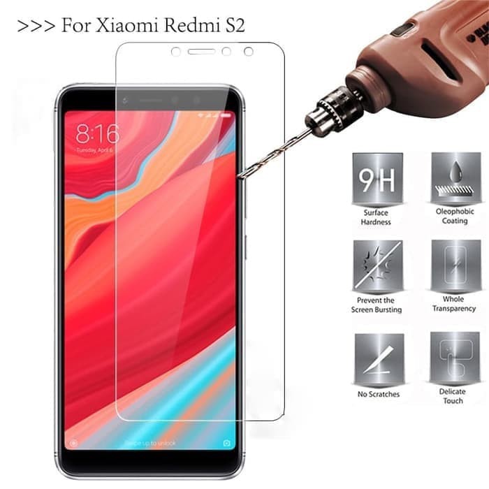 TEMPERED GLASS BENING XIAOMI REDMI S2 - TEMPERED GLASS ANTI GORES KACA SCREEN GUARD PELINDUNG LAYAR 