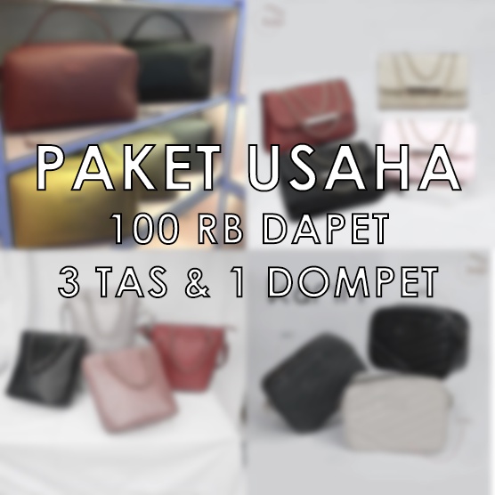 Tas Wanita Paket Usaha Cuma 100rb ( Random 3 Tas Andari + 1 Dompet )