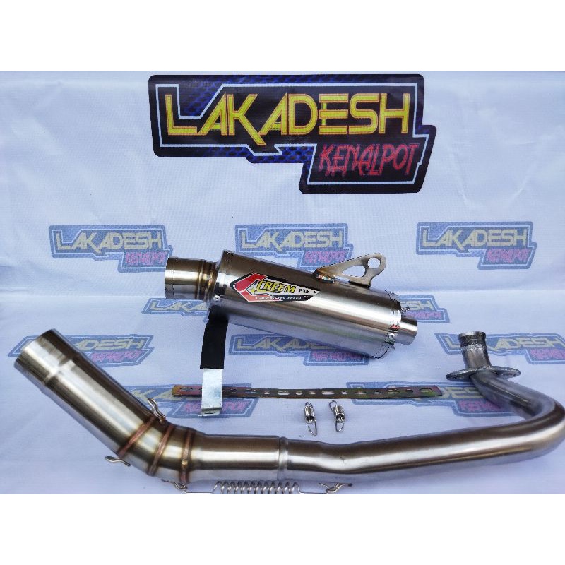 KNALPOT CREAM PIE (INLET 38/50) BEAT MIO VARIO AEROX SCOOPY NMAX PCX ADV LEXI GENIO FREEGO XRIDE DLL