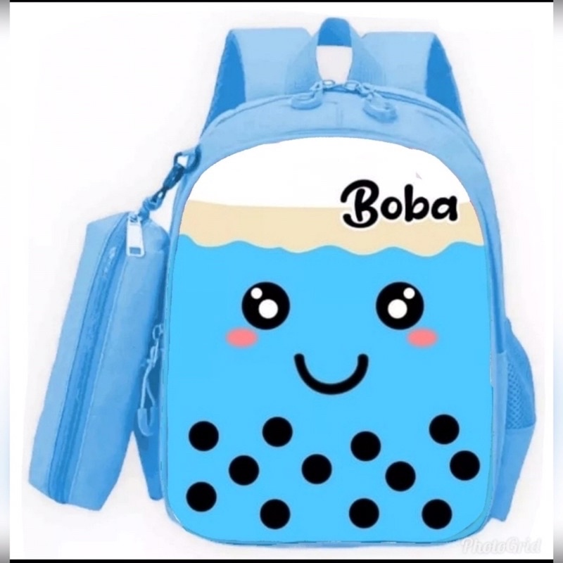 Tas Ransel Gendong punggung Anak Sekolah Sd Tk Paud Lucu Boneka Es Cream Krim Boba