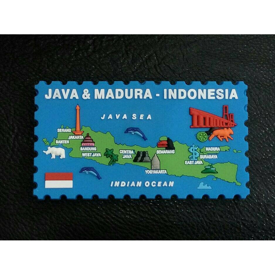 Pajangan Tempelan Magnet Kulkas Peta Jawa Madura Indonesia N362 Shopee Indonesia