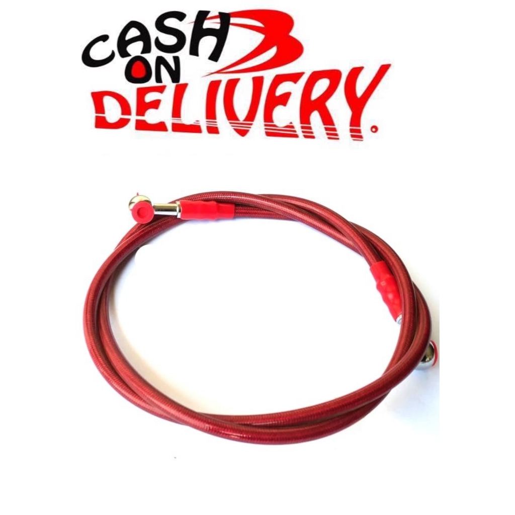 PROMO 90 cm Selang Rem Disc Belakang Motor MERAH