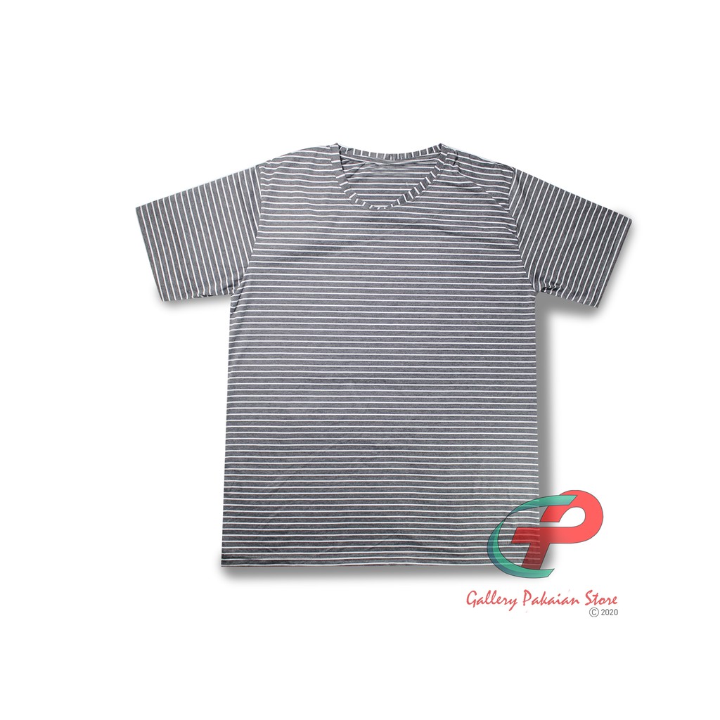 T-SHIRT STRIPE Kaos salur pria unisex paket 2 strip garis keci dan besar termurah kaos distro