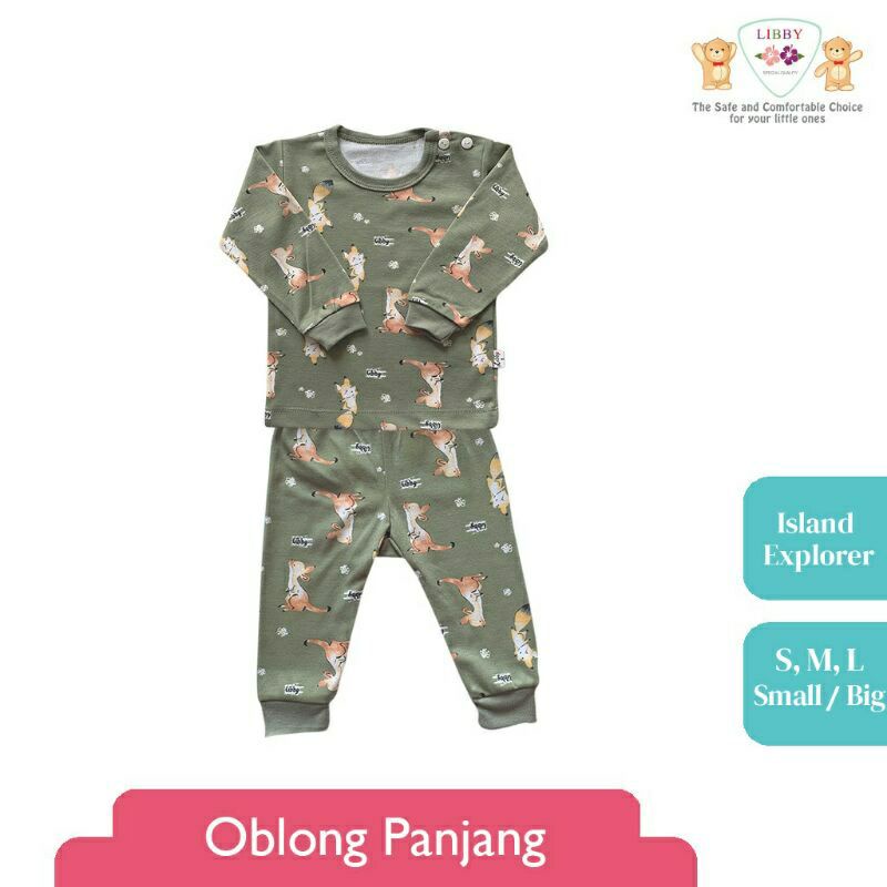 NEW size XXL LIBBY Island Explorer Setelan Piyama Panjang Anak dan Setelan Baju Pendek Celana Panjang | ex kado perlengkapan bayi