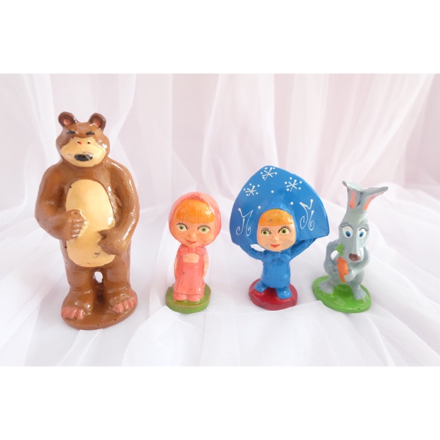 Jual topper cake marsha and the bear hiasan kue ulang tahun | Shopee