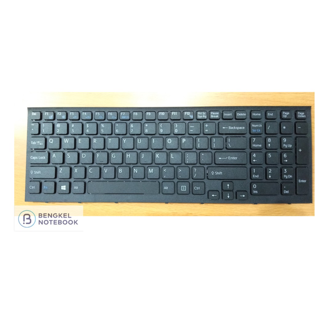 Keyboard Sony VPCEB VPC-EB Black No Frame Numlock