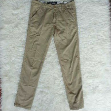 SECOND PRELOVED CELANA CHINO OUVAL RESEARCH RSCH KHAKI CREAM ORIGINAL