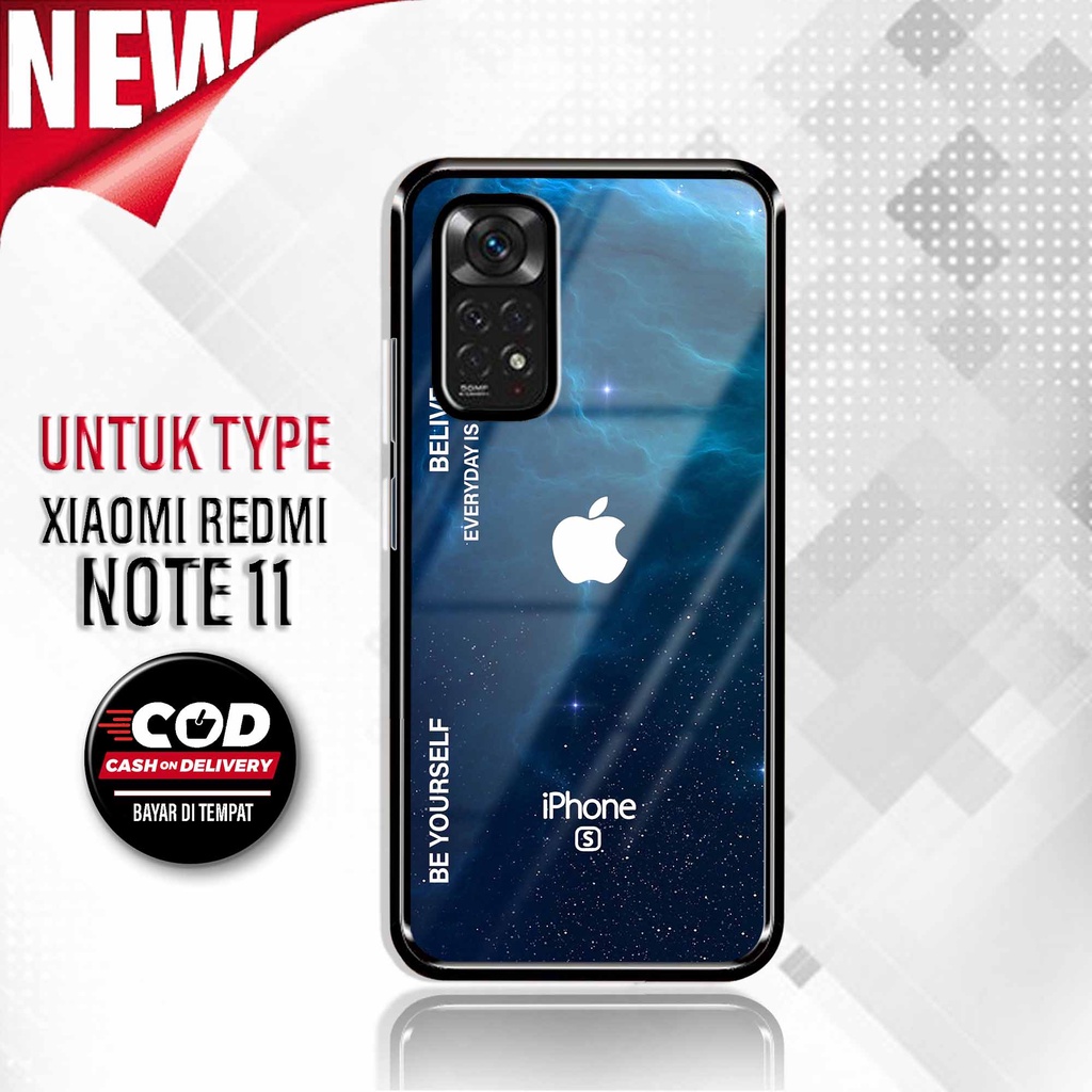 Case Redmi Note 11 - Hardcase Xiaomi Redmi Note 11 - Silikon Motif [ Quotes Apel ] - Cassing Murah R