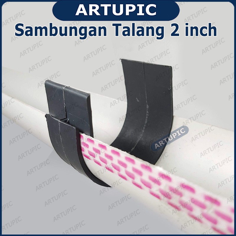 Sambungan Talang 2&quot; inch Setengah Lingkaran Talang Air 2 inch Bulat Letter U Sock