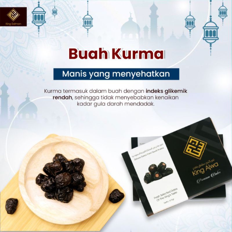 Kurma King Ajwa Paket Isi 2 Box Indonesia