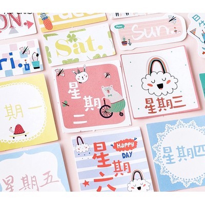 Label Stickers - Day and Dates (45pcs)