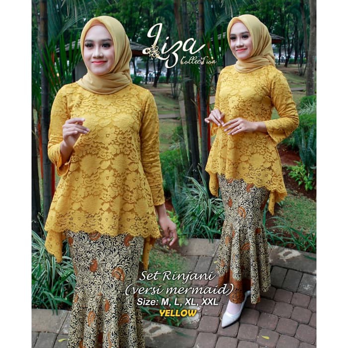 set kebaya brukat rinjani rok duyung berkualitas