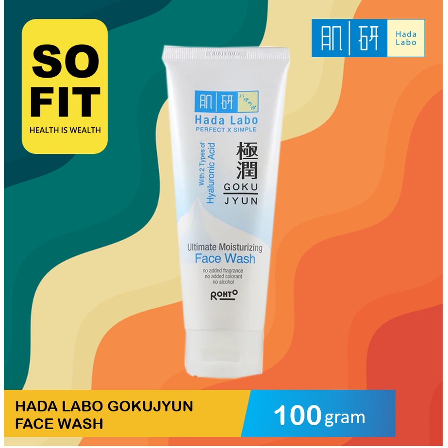 Hada Labo Gokujyun Ultimate Moisturizing Face Wash 100gr