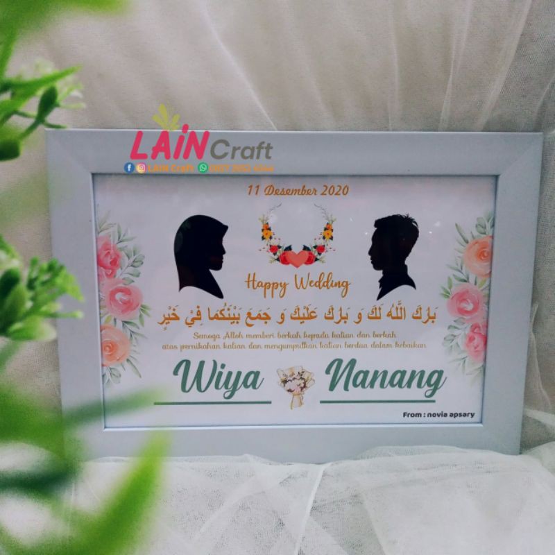 Kado Pigura Happy Wedding