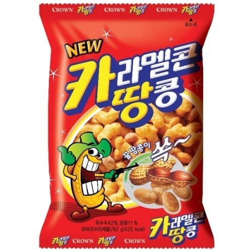 

Crown Caramel Corn & Peanut- Snack Korea Rasa Karamel & Kacang[72 gr]