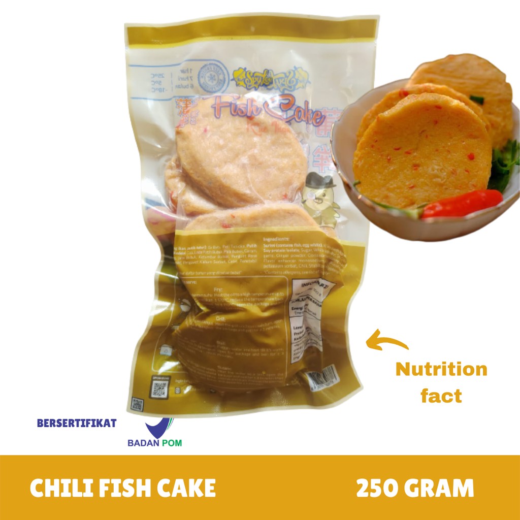 Spylee Chili Fish Cake Frozen Food 250GR